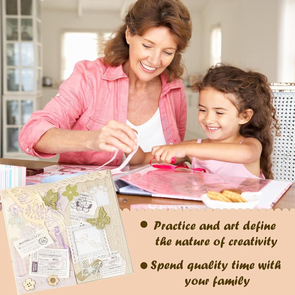 8 Pack Assorted Textured Scrapbook & Mesh Craft P… - image 8